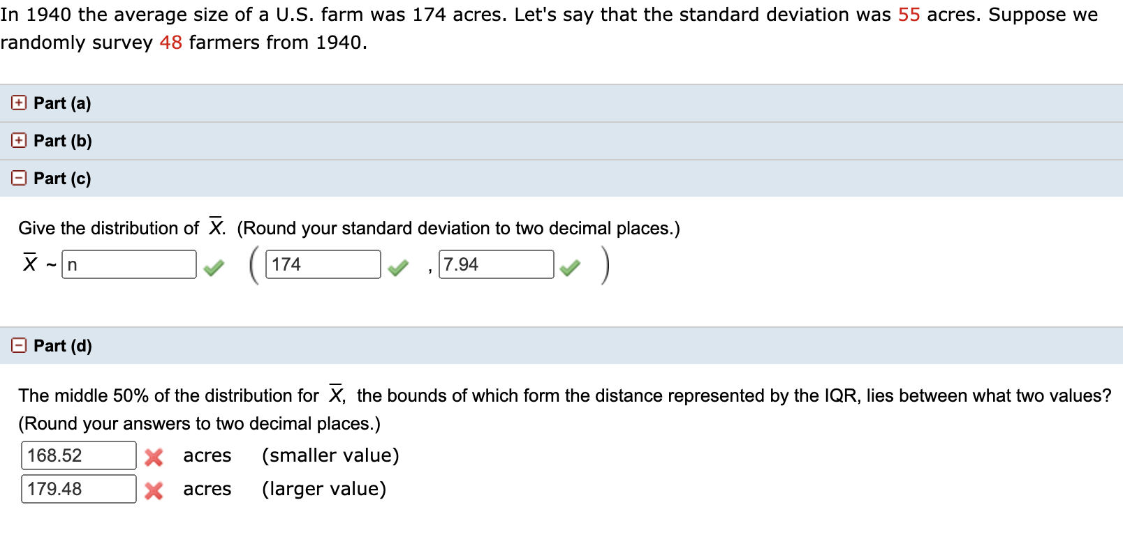 solved-in-1940-the-average-size-of-a-u-s-farm-was-174-chegg