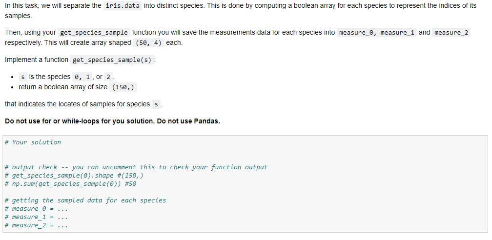 Solved Knowing that the Iris dataset has these features: | Chegg.com