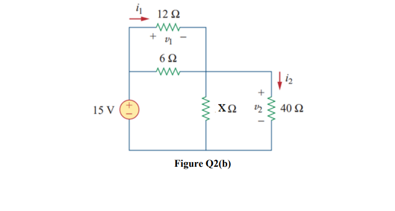 Solved (b) Find V1 And V2 In The Circuit Shown In Figure | Chegg.com