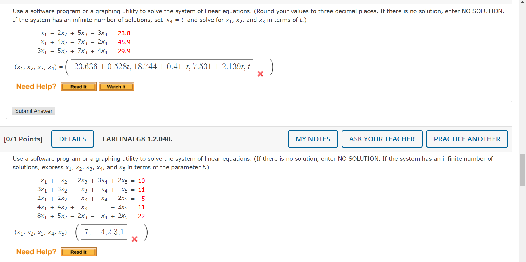Use a software program or a graphing utility to solve | Chegg.com
