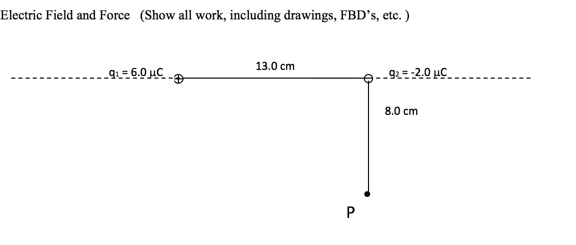 Solved . Electric Field and Force (Show all | Chegg.com