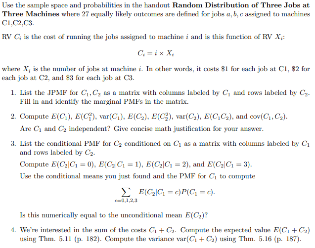 Use The Sample Space And Probabilities In The Hand Chegg Com