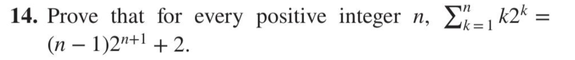 Solved 14. Prove that for every positive integer n, (n − | Chegg.com