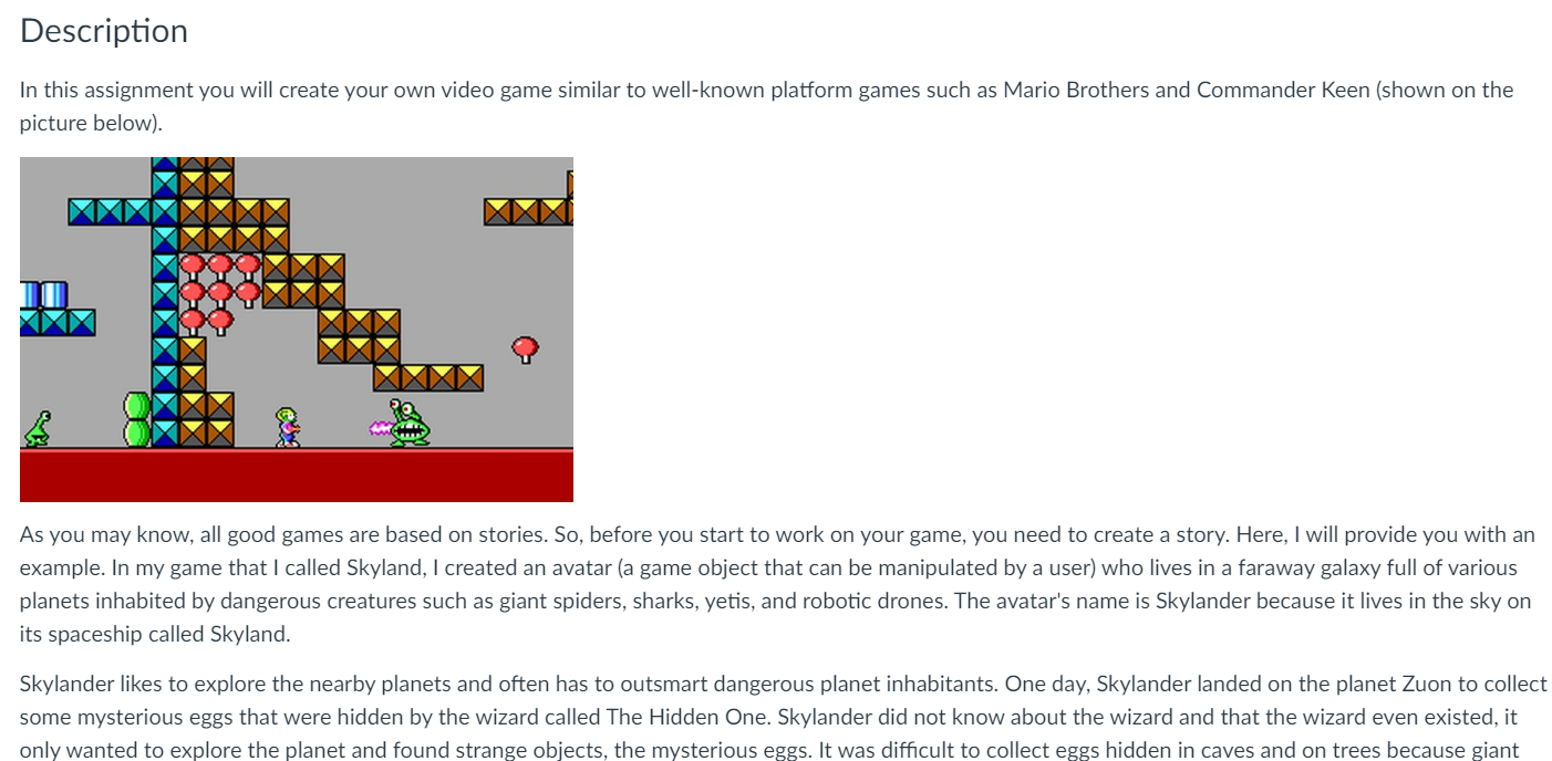 Solved In this assignment you will create your own video | Chegg.com