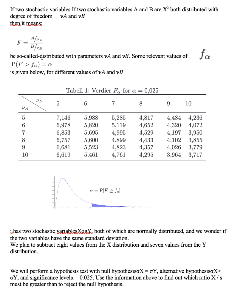 Solved If Two Stochastic Variables If Two Stochastic | Chegg.com