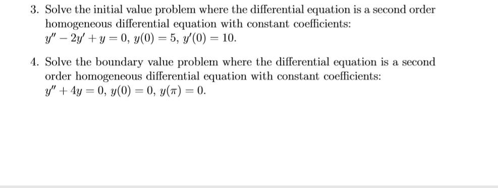 Solved 3. Solve the initial value problem where the | Chegg.com