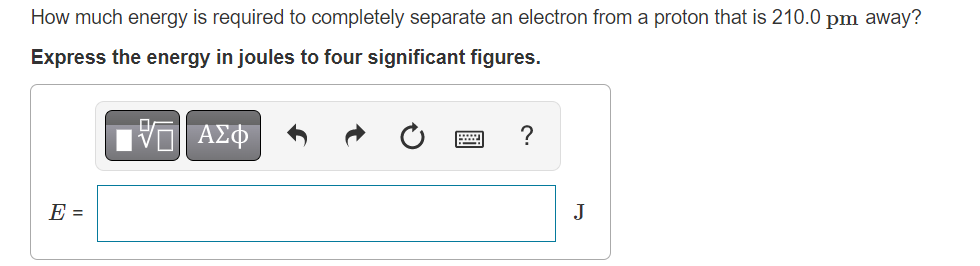 Solved How much energy is required to completely separate an | Chegg.com