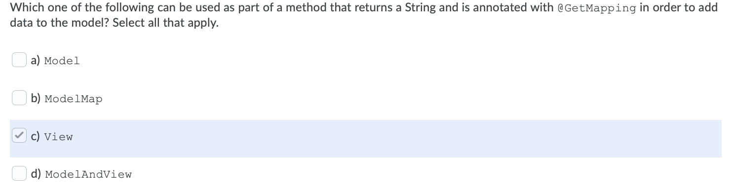 Solved Which one of the following can be used as part of a | Chegg.com