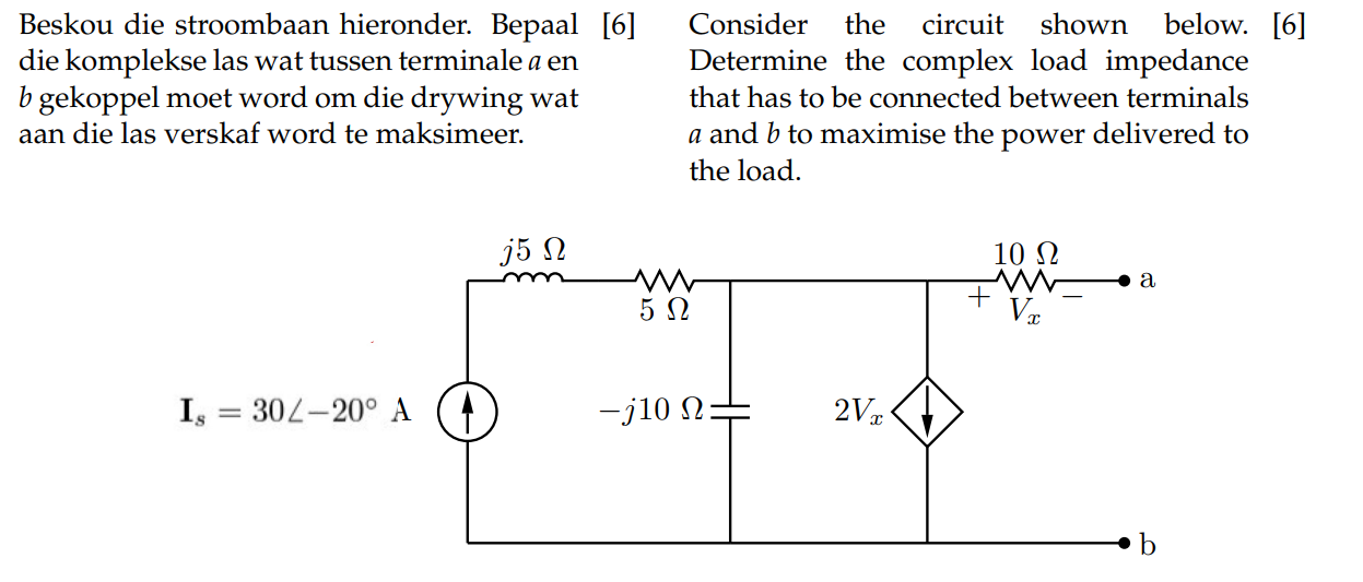 Consider the circuit shown below. [6] ﻿Determine the | Chegg.com