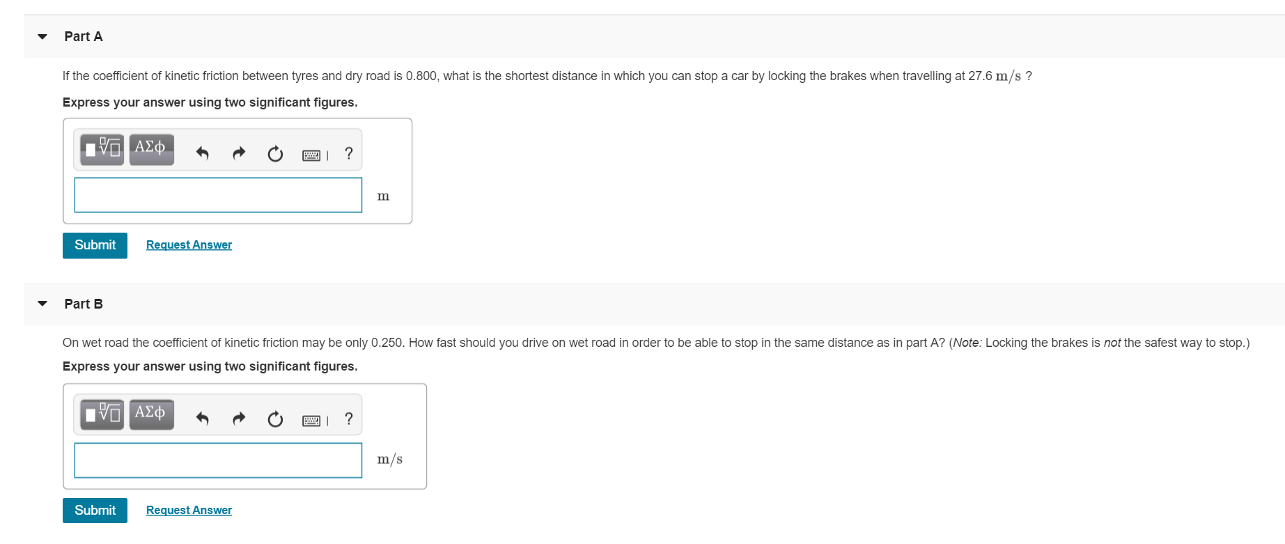 Solved Part A If the coefficient of kinetic friction between | Chegg.com