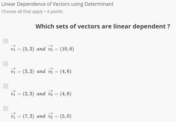 eigen vector assignment