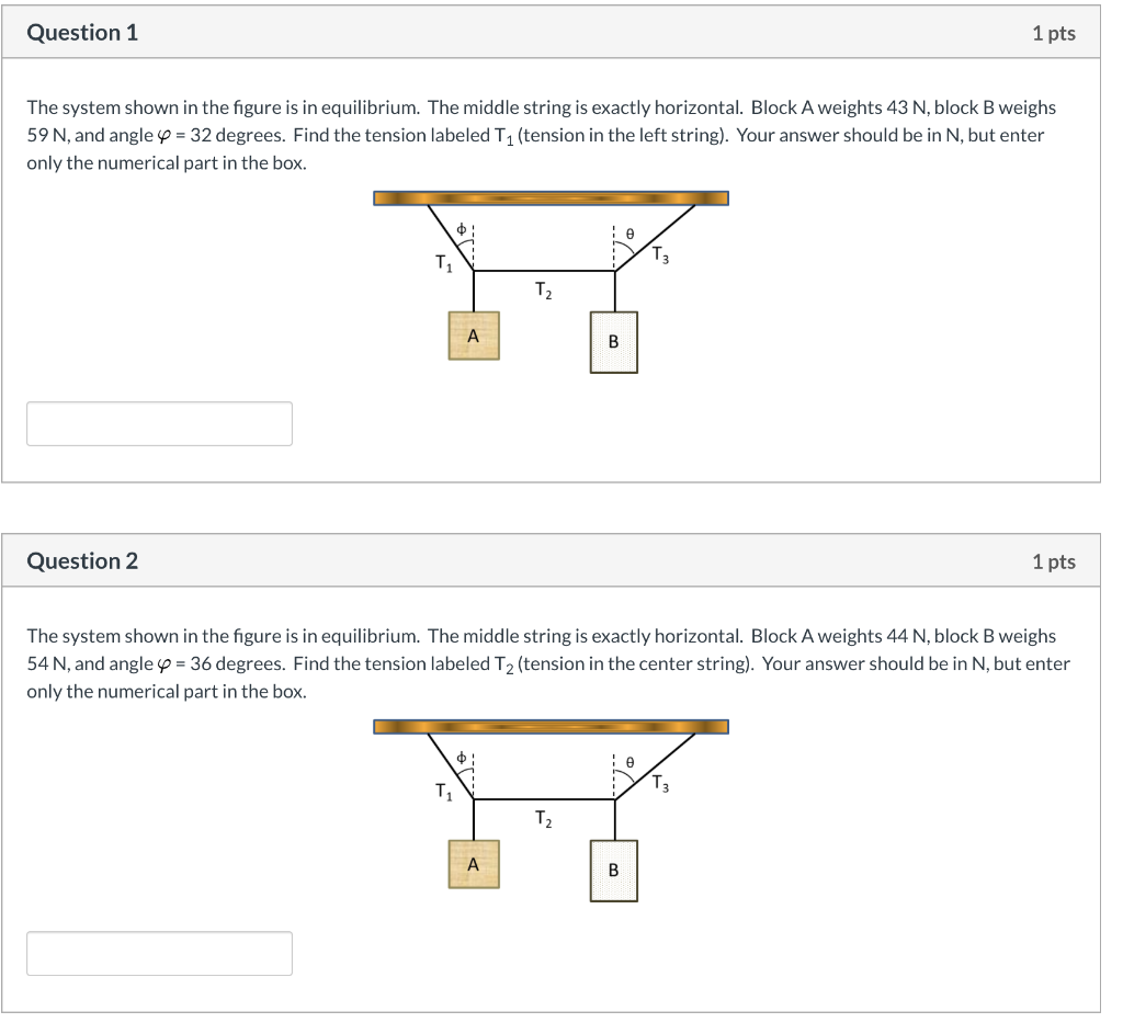 Solved Question 1 1 pts The system shown in the figure is in | Chegg.com