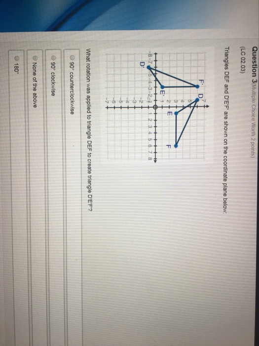 Solved Question 3(Multiple Choice Worth 2 points) (LC 02.03) | Chegg.com