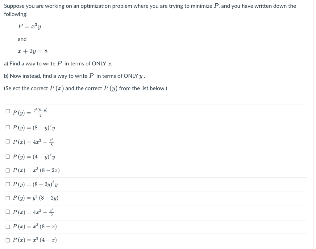 Solved dations of Derivatives 430 4.7 / Applied Optimization | Chegg.com