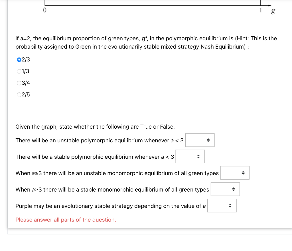 Solved Consider an evolutionary game between a green type | Chegg.com
