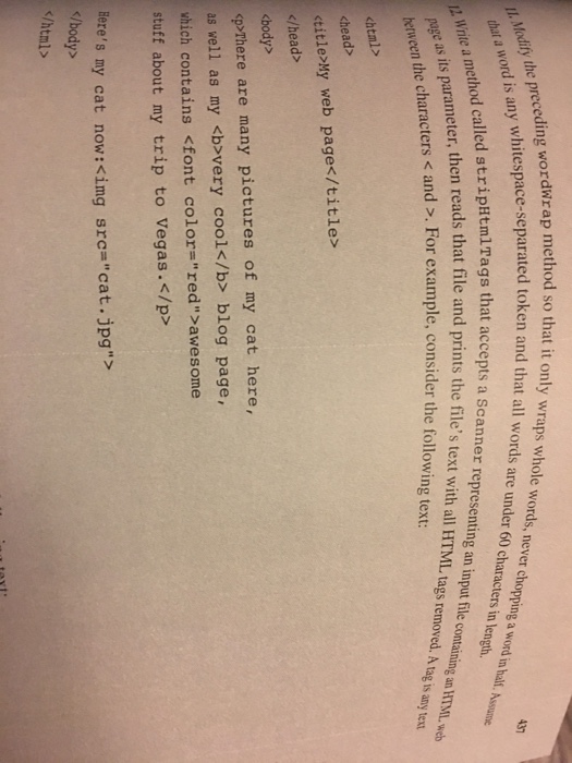 Solved Modify The Preceding Wordwrap Method So That It Only Chegg