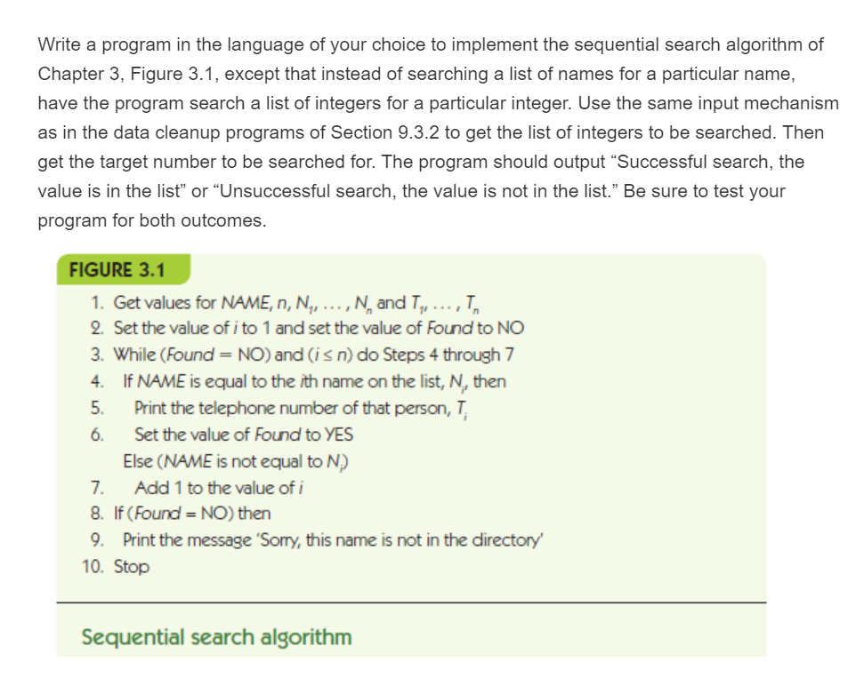 Solved write a program in the language of your choice to | Chegg.com
