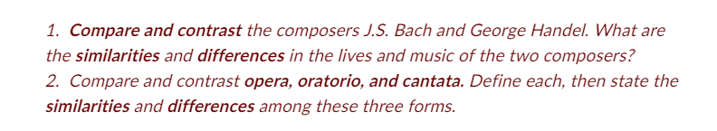 difference between opera and oratorio