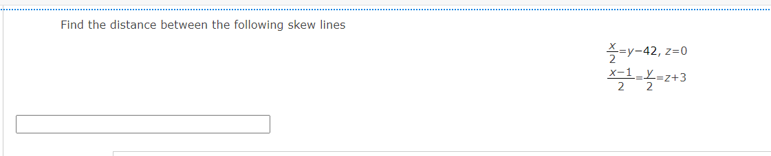 Solved The distance between the centers of the following two | Chegg.com