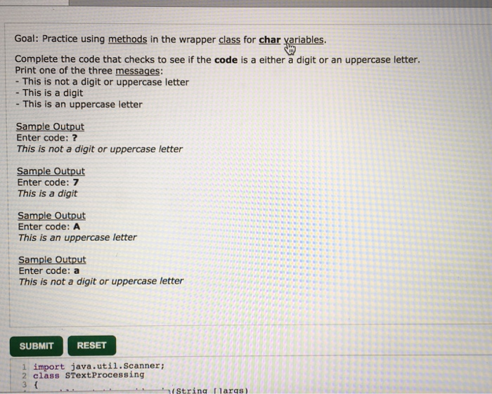 Solved The code is what is already given to solve the | Chegg.com
