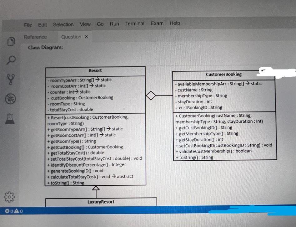 Solved Question 2: Object Oriented Programming: Marks] | Chegg.com
