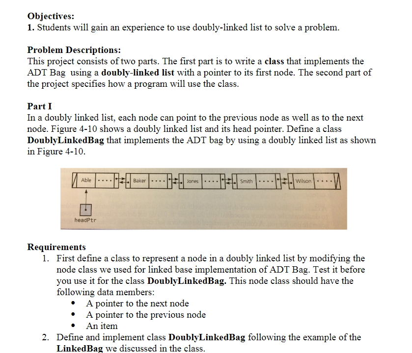 Solved Problem Descriptions: This project consists of two | Chegg.com