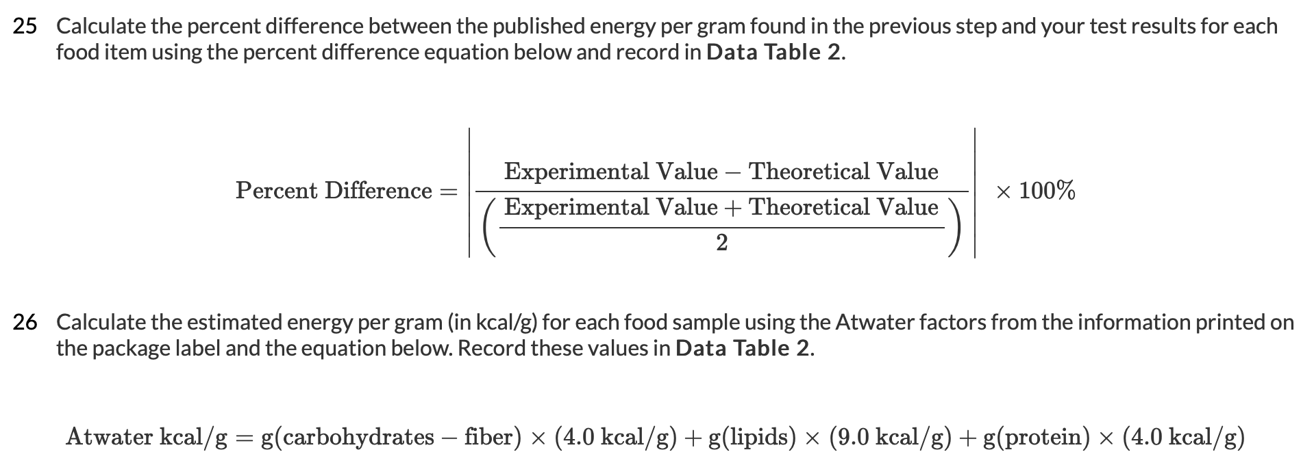 percent difference formula