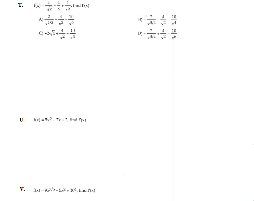 Solved PLEASE SHOW ALL WORK AND STEPS. IF THERE IS NO WORK, | Chegg.com