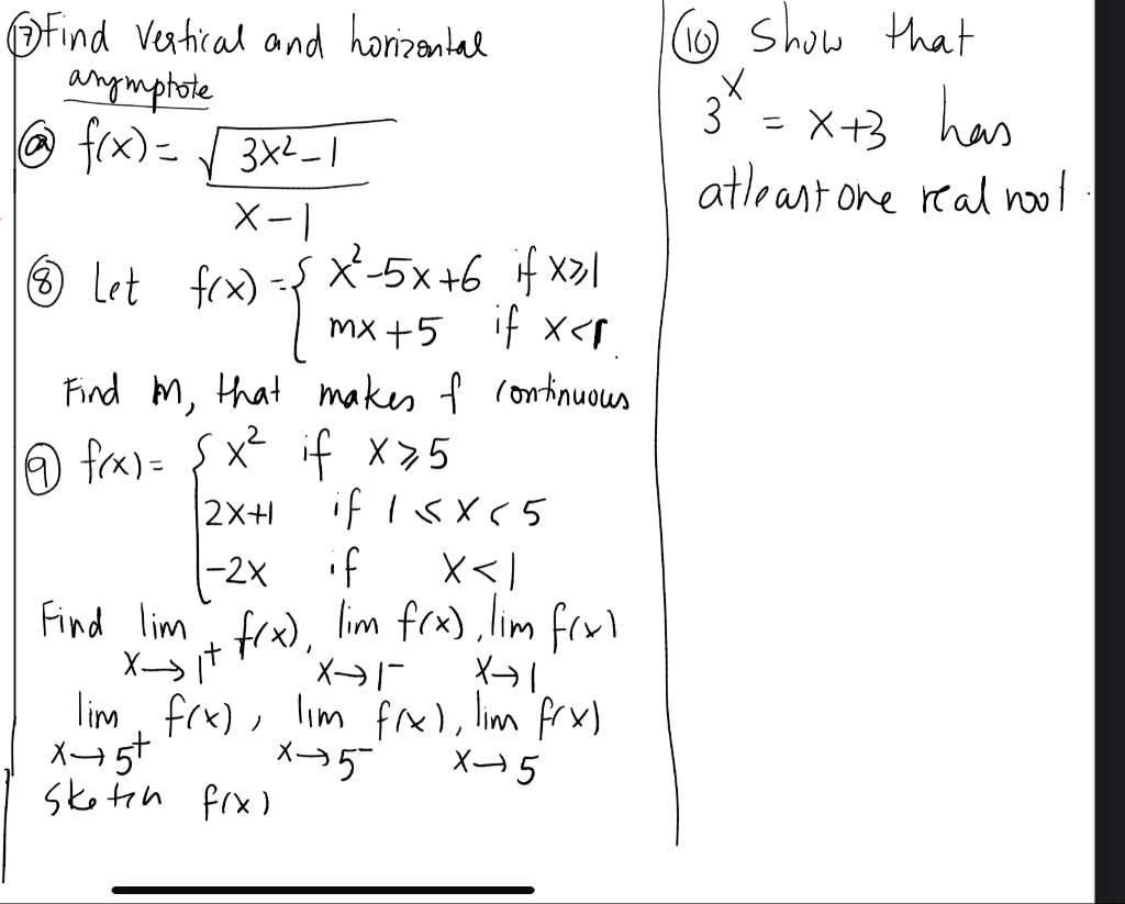 Solved Find vertical and horizontal asymptote @ f(x)= √ | Chegg.com