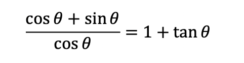 Solved cosθcosθ+sinθ=1+tanθ | Chegg.com