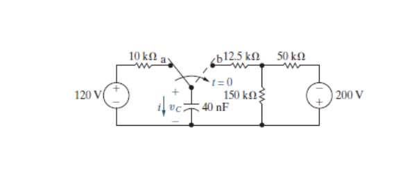 Solved The switch in the circuit in (Figure 1) ﻿has been in | Chegg.com