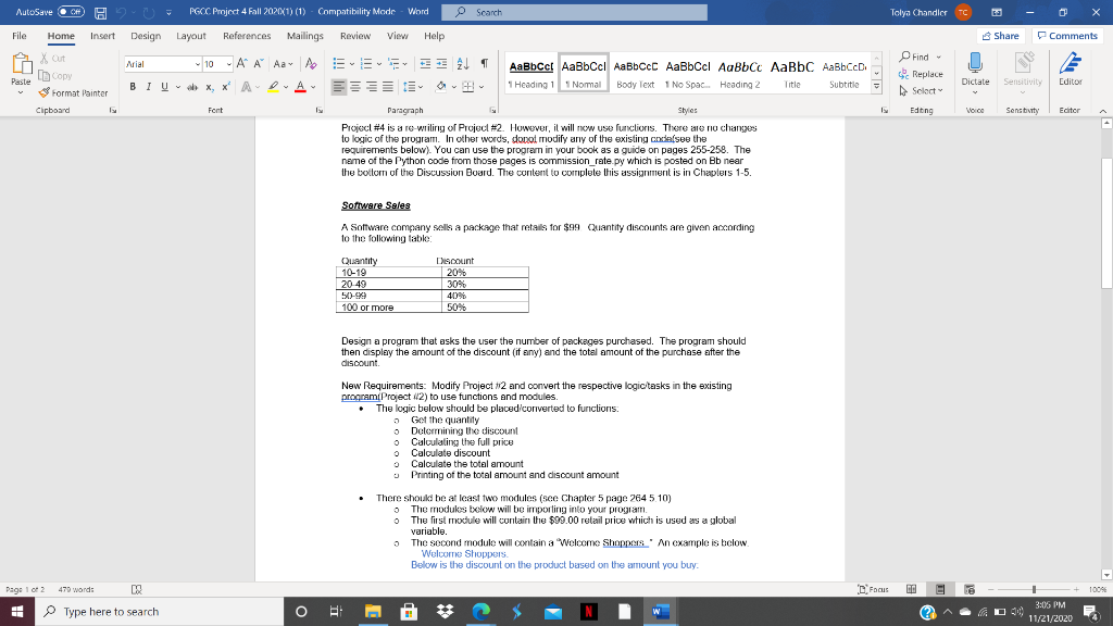 Solved: AutoSave C 90 PGCC Project 4 Fall 202X1) (1) Comp