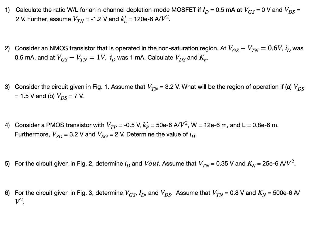 Solved 5) ﻿For the circuit given in Fig. 2, ﻿determine and . | Chegg.com