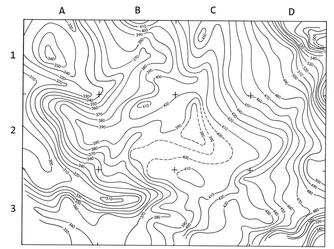 Solved What is the grid coordinate for the outlet of | Chegg.com