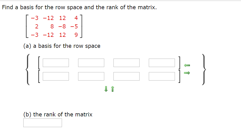 Solved Find a basis for the row space and the rank of the | Chegg.com