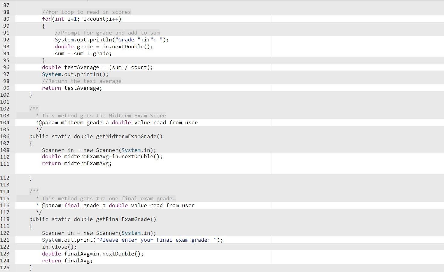 Solved Having trouble with this code, cant seem to get | Chegg.com