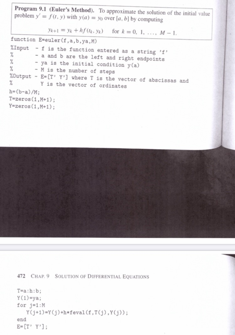 Solved Consider Following Differential Equation Y E 2t 2 Y Y 0 110 Use Euler S Method H 01 Four I Q