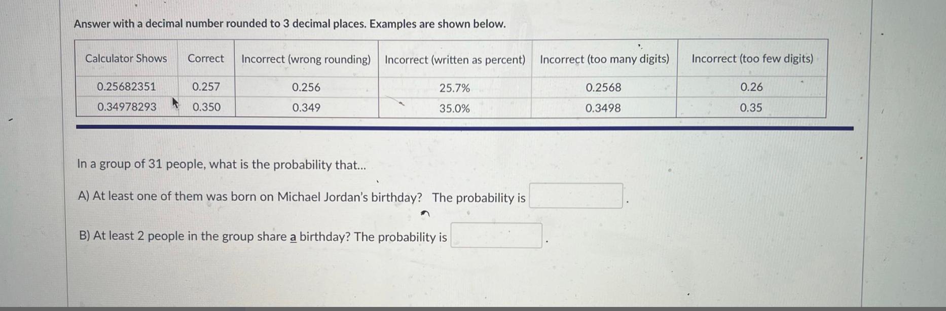 1 3 as a decimal rounded to 3 decimal places