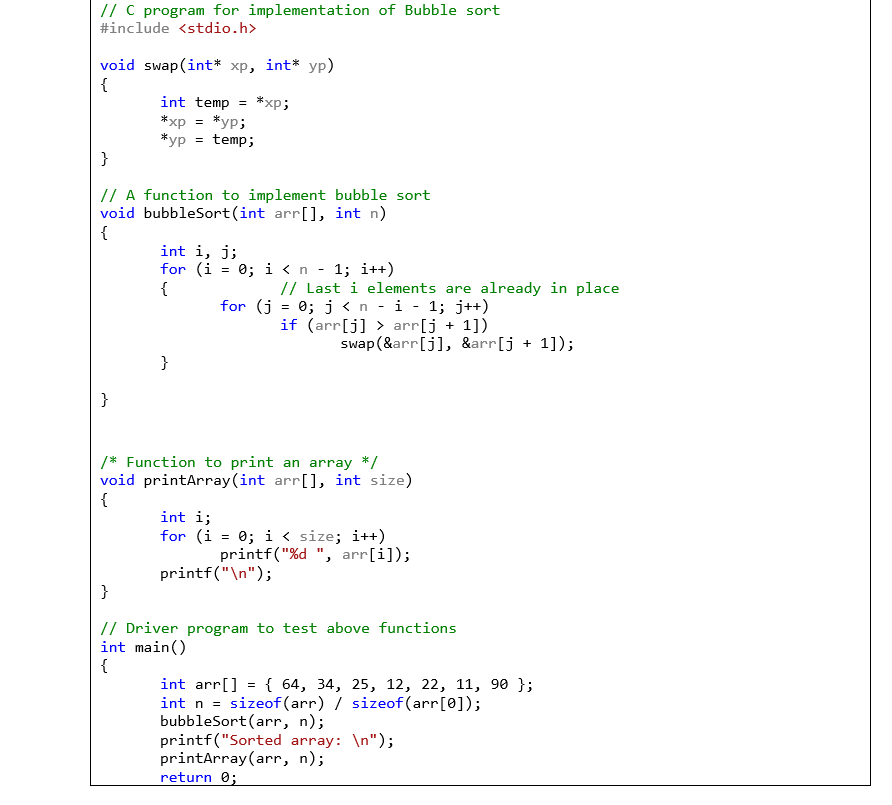 Solved Task 1 Using Algorithm 1, sort {75, 64, 52, 41, 30, | Chegg.com