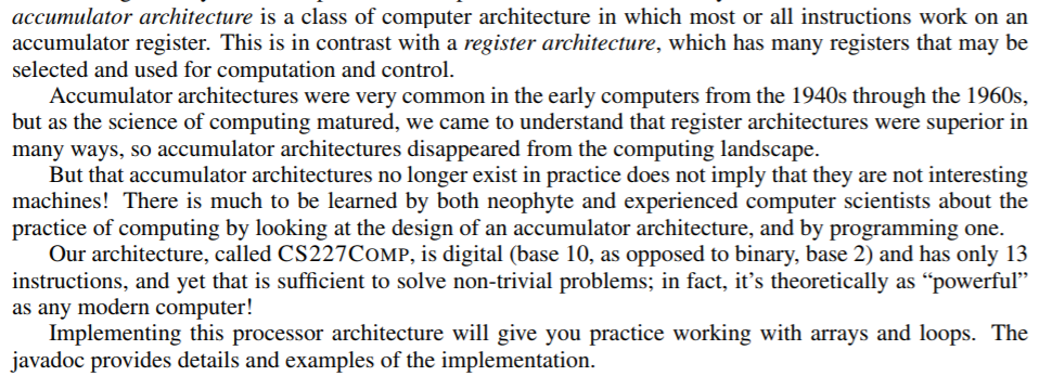 Solved accumulator architecture is a class of computer | Chegg.com