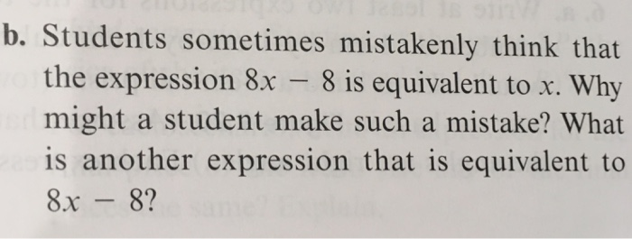 Solved B. Students Sometimes Mistakenly Think That The | Chegg.com