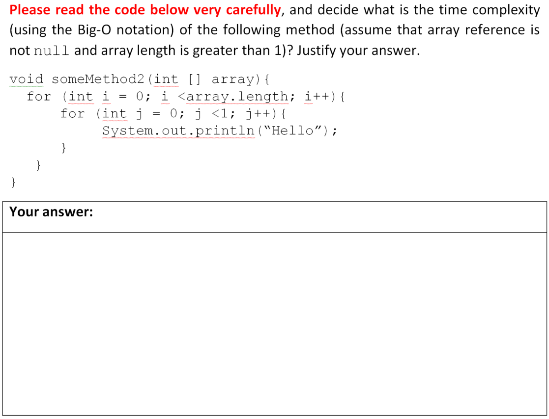 Solved Please read the code below very carefully, and decide | Chegg.com