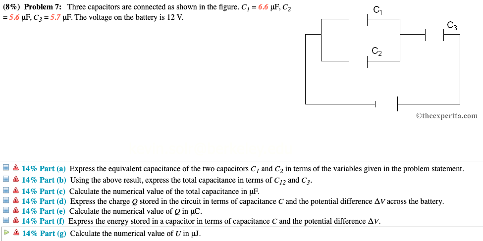 given three capacitors c1 given three capacitors c1