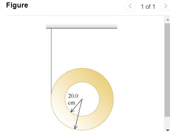 Solved A Thin Light String Is Wrapped Around The Outer Rim | Chegg.com