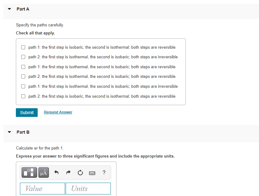 Solved One mole of an ideal monatomic gas is expanded from | Chegg.com