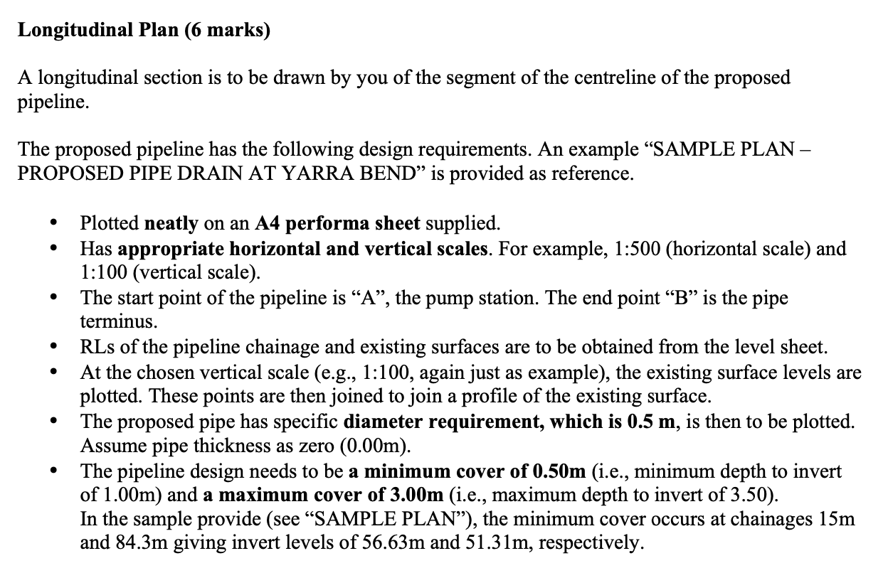 Longitudinal Plan (6 marks) A longitudinal section is | Chegg.com