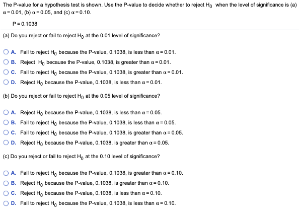 solved-the-p-value-for-a-hypothesis-test-is-shown-use-the-chegg