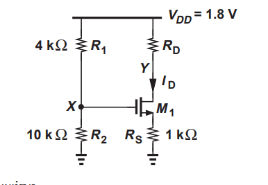 Solved Vpp = 1.8V 4 kΩ ξR, ΚΩ ξRD Y TD x HEM, 10 kΩ ξR, Rς $ | Chegg.com