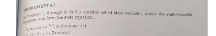 Solved PROBLEM SET 42 Put I through 8, find a suitable set | Chegg.com