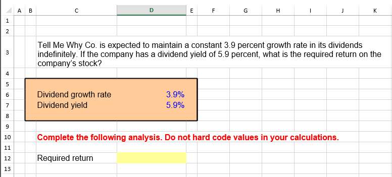 Solved Please Use Excel And Show The Whole Formula Used T Chegg Com